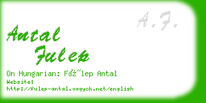 antal fulep business card